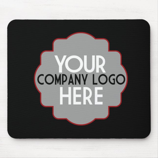 Use Own Business Logo Custom Company Event Blue Mouse Pad (Front)