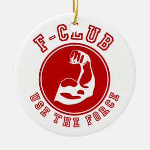 Use the force ceramic ornament
