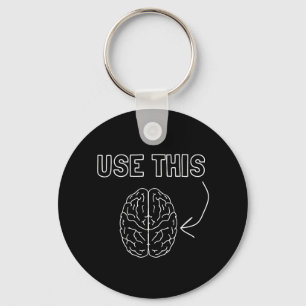Use This Brain Keychain
