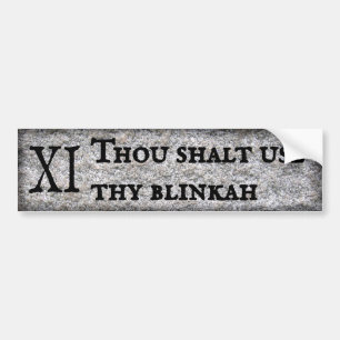 Use your blinkah bumper sticker