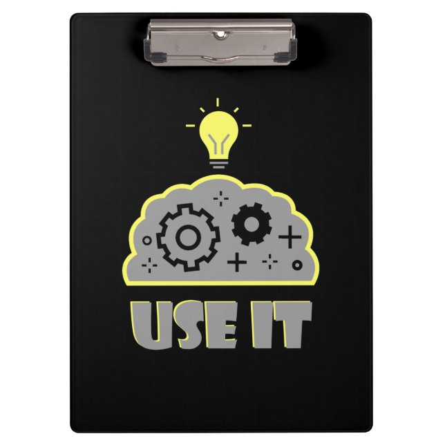 Use your brain clipboard (Front)