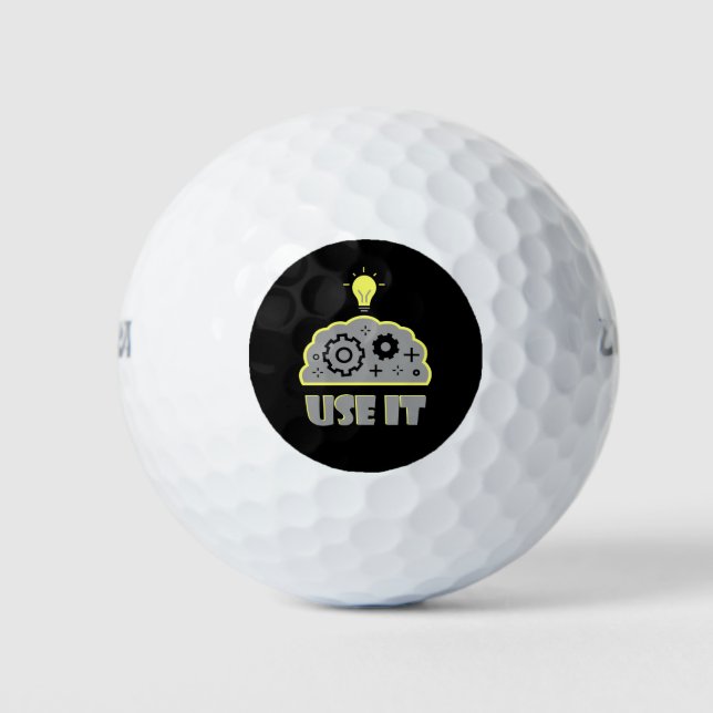 Use your brain golf balls (Front)