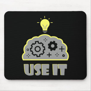 Use your brain mouse pad