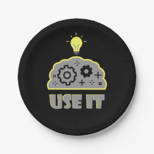 Use your brain paper plate