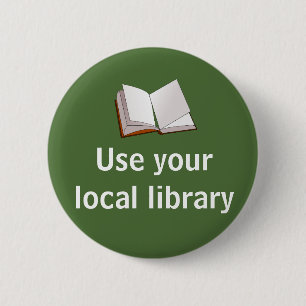 Use your local library 2 inch round button