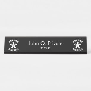 Use Your Own Custom Logo Desk Name Plate