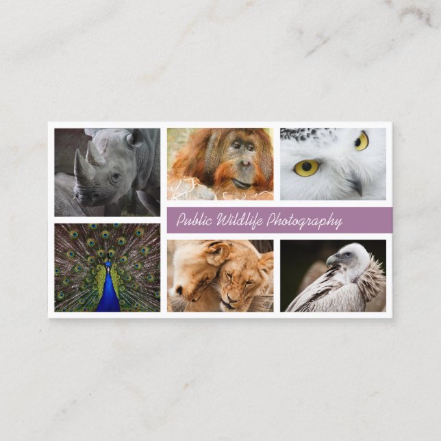 Use Your Own Photography Business Card (Front)
