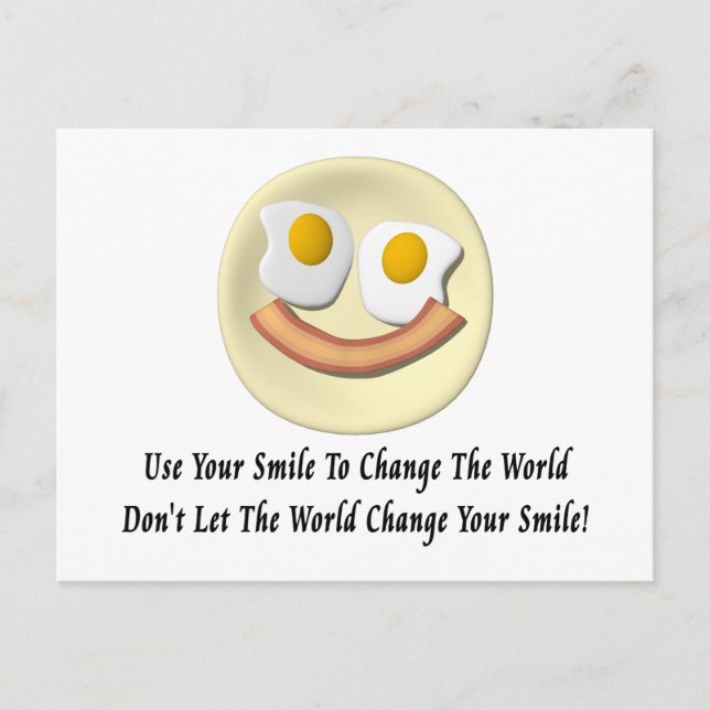 Use Your Smile To Change The World Postcard (Front)
