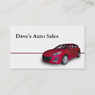 Used Car Dealer Business Card