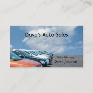 Used Car Dealer Business Card