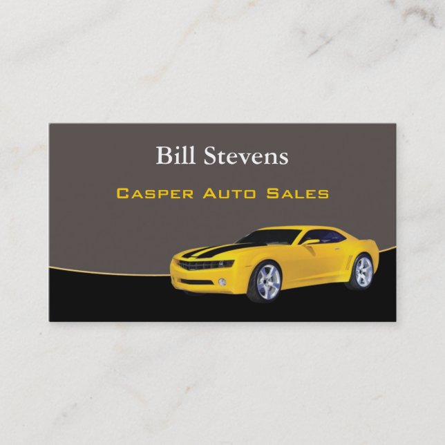 Used Car Dealer Business Card (Front)