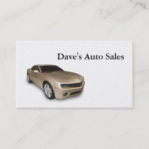 Used Car Dealer Business Card