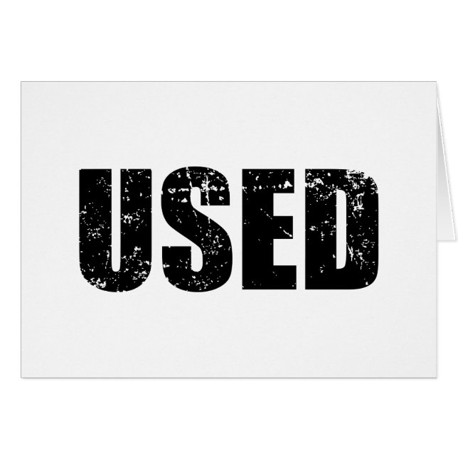 USED CARD (Front Horizontal)