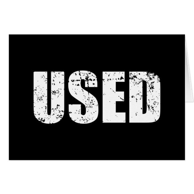 USED CARD (Front Horizontal)