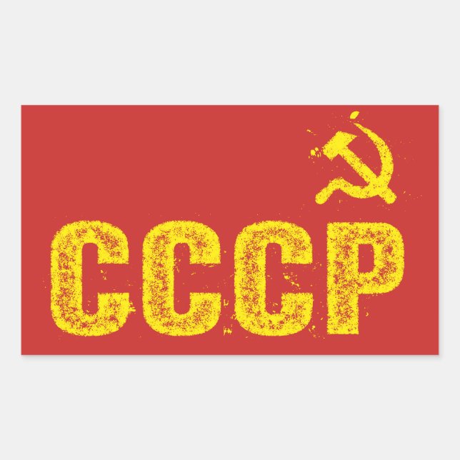 Used CCCP Hammer and Sickle Stickers (Front)