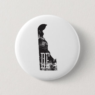 Used Delawar State Map DE Abbreviation 2 Inch Round Button