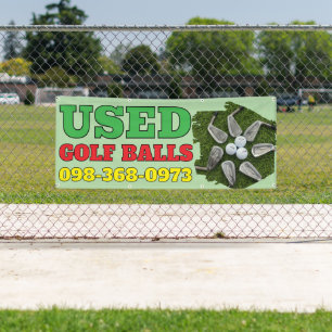 Used Golf Balls Custom Banner