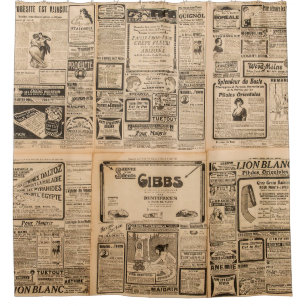 Used paper background. Old newspaper page with vin