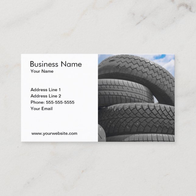Used Tires Business Card (Front)
