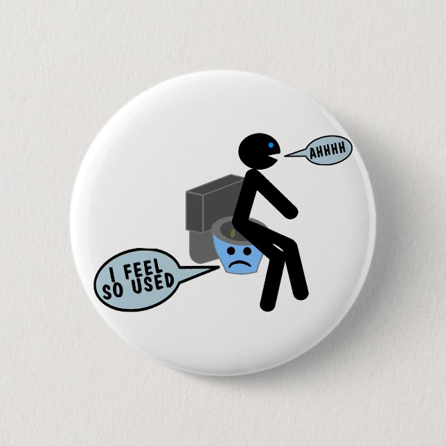Used Toilet 2 Inch Round Button (Front)