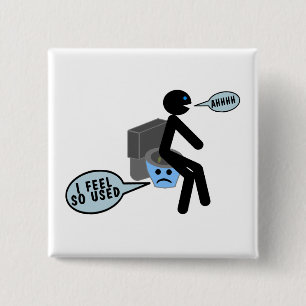 Used Toilet 2 Inch Square Button