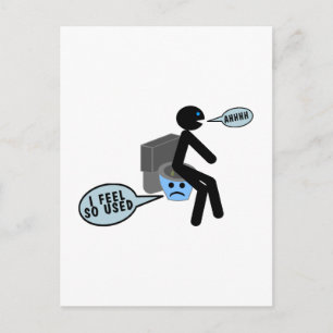 Used Toilet Postcard