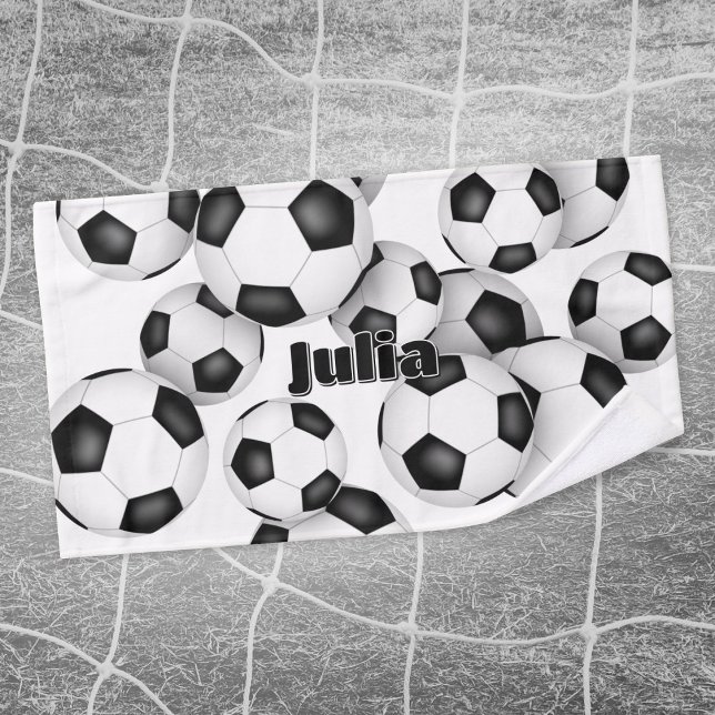 useful and practical sports gifts soccer athlete hand towel (Creator Uploaded)