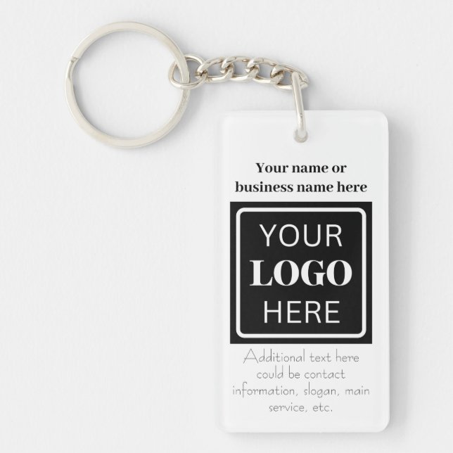 Useful promotional QR code for business Keychain (Front)