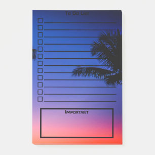 Useful To Do List   Evening Tropical Vibes   Photo Post-it Notes
