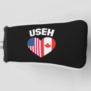 USEH America Canada Flag Funny American Canadian Golf Head Cover