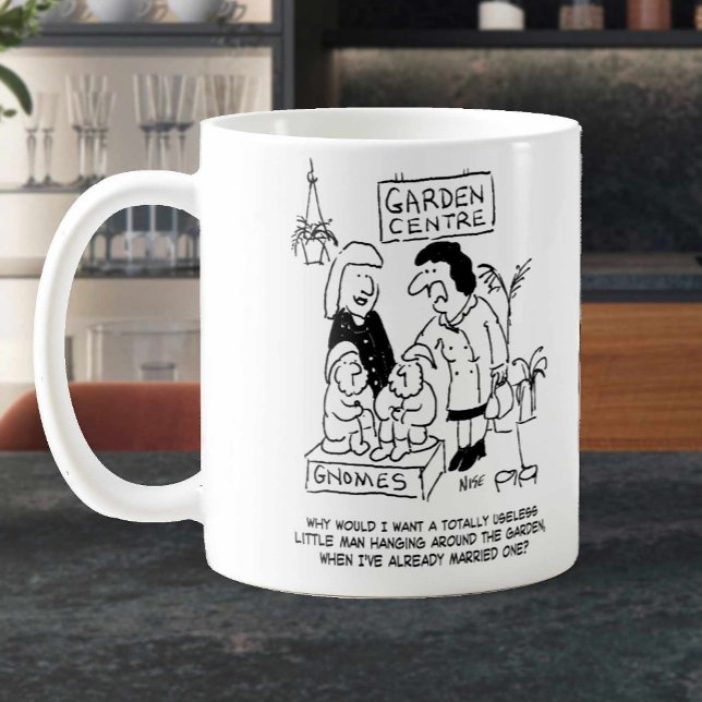 Useless Gnome in the Garden Centre. Funny Coffee Mug (Creator Uploaded)