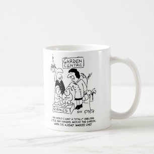 Useless Gnome in the Garden. Funny Coffee Mug