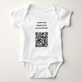 Useless QR Code: I Wonder... Baby Bodysuit