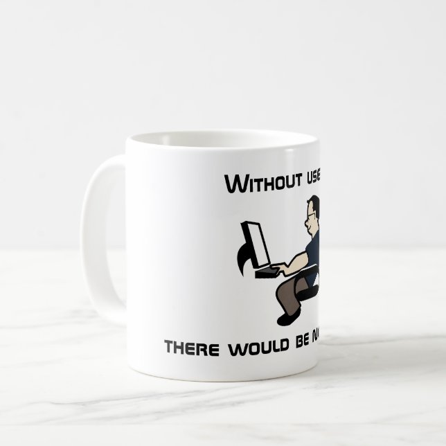 User Error Coffee Mug, with Image Mug (Front Left)