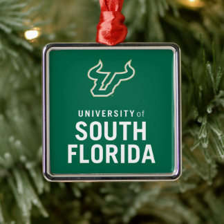 USF Bulls Metal Ornament