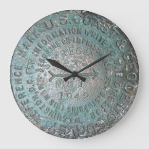 USGS Benchmark, St. Regis Mountain Geodetic Survey Large Clock