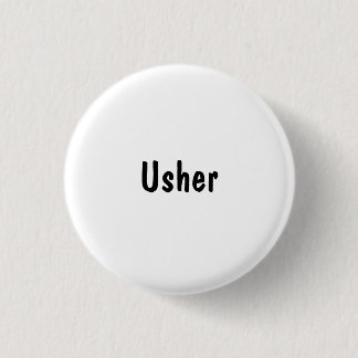 Usher 1 Inch Round Button