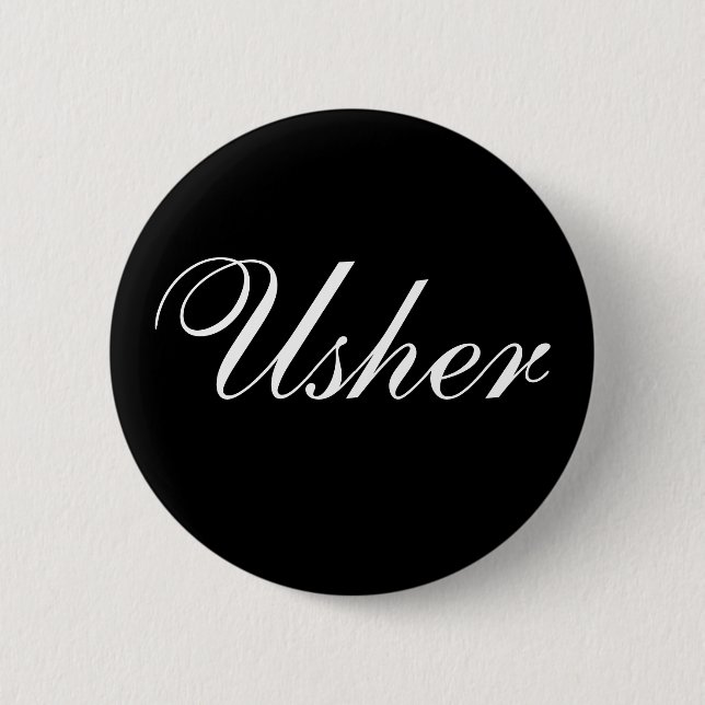 Usher 2 Inch Round Button (Front)