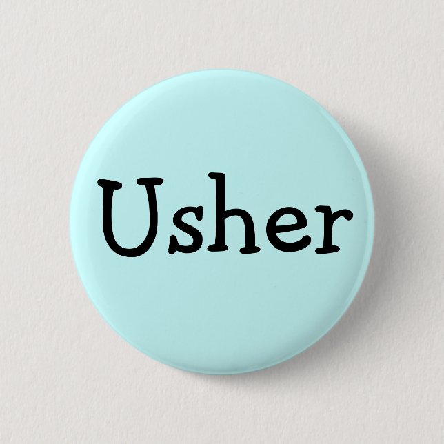 Usher 2 Inch Round Button (Front)