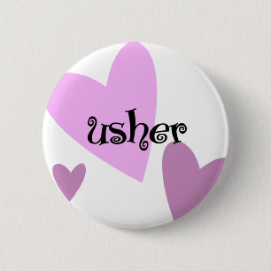 Usher 2 Inch Round Button