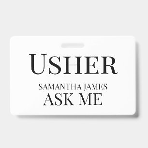 Usher Badge