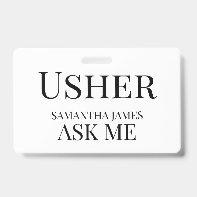 Usher Badge (Front)