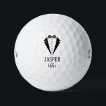 Usher Black Tuxedo With Striped Bow Tie Golf Balls<br><div class="desc">These golf balls are a great favor for the ushers in your wedding party. They feature a fabulous tuxedo and striped bow tie in black. With a first name in a traditional CAP font and the word usher in a coordinating script font also in black they're perfect for the groomsmen....</div>
