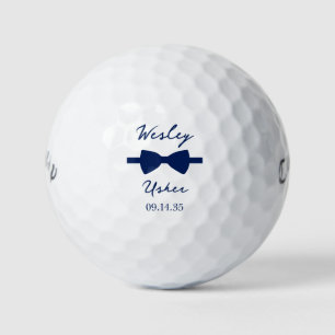 Usher Blue Bow Tie Golf Balls