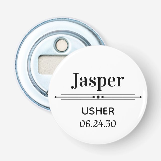 Usher Personalized Bottle Opener (Front)