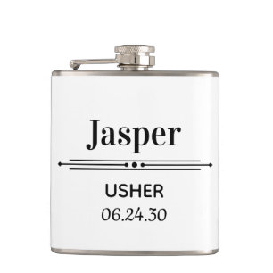 Usher Personalized Hip Flask