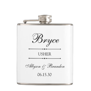 Usher Personalized Hip Flask
