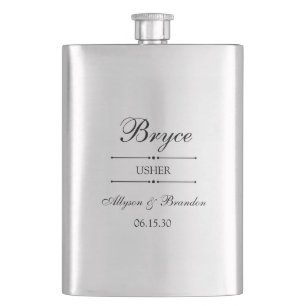 Usher Personalized Hip Flask