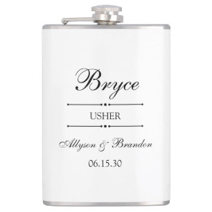 Usher Personalized Hip Flask