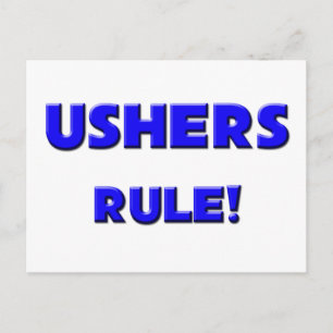 Ushers Rule! Postcard